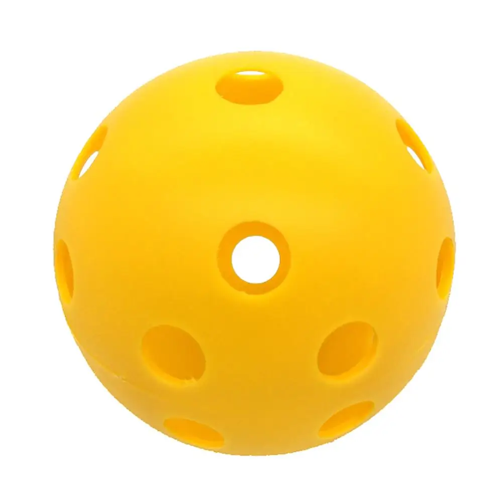 10 قطع 42.6 ملليمتر جولف التدريب كرات البلاستيك تدفق الهواء الجوف مع حفرة كرات الغولف في الهواء الطلق داخلي ممارسة كرات الغولف