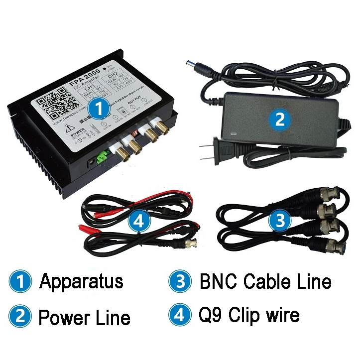 FPA2000-30W Signal Booster Dual-channel Power Amplifier Amplify 2 Signals DC Amplifier For Signal Generator