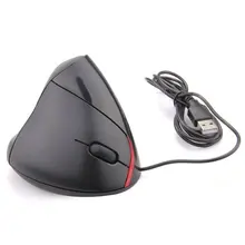 Hot Sale USB Mouse Vertical Ergonomic Vertical Mouse 1000 DPI LED for PC Computer Black