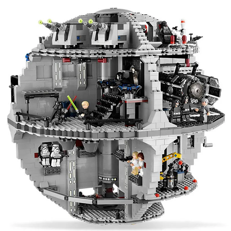 

In Stock 05035 Star Wars Fighter Series Death Star Tarkin Doctrine Building Blocks 3081pcs Bricks Compatible With bela 75159