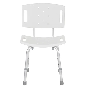 

Adjustable Medical Shower Chair Bathtub Bench Bath Seat Stool Detachable Backrest Adjustable Height Legs Safety Shower Chair