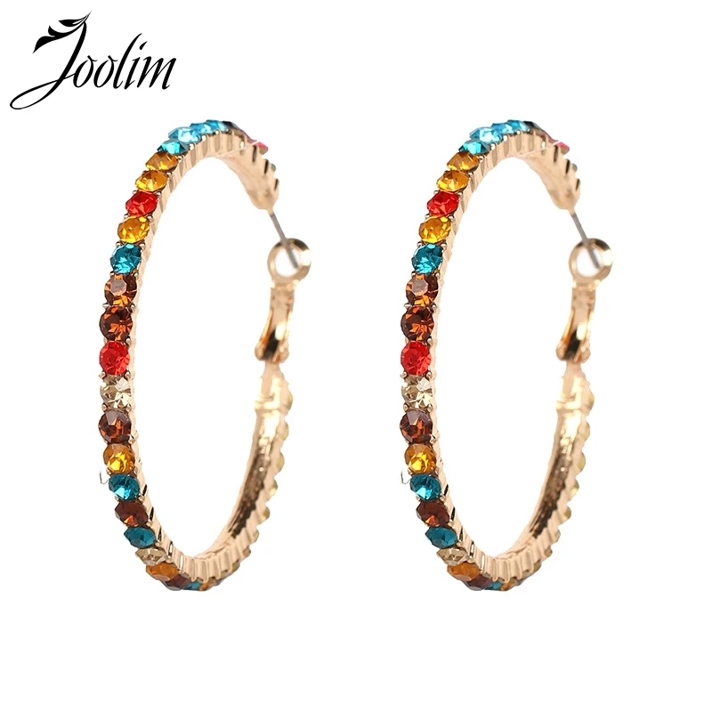 

Colorful Clear Hoop Earring Fashion Earring Wholesale