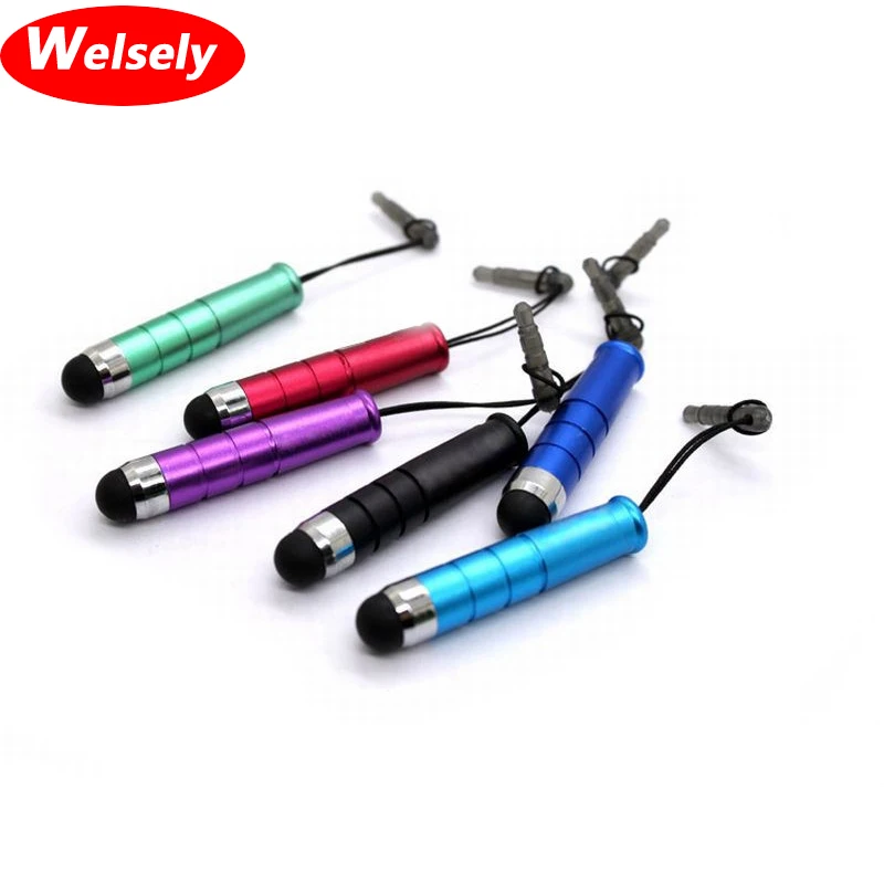 

Mini 2 in 1 Universal Capacitive Touch Screen Stylus Pen & 3.5mm dust plug for Tablet iPhone x 5s 8 6 7 plus iPad samsung Xiaomi
