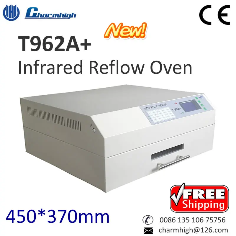 

Free ship! New T962A Plus Reflow Oven 450*370mm 2300w Infrared IC Heater BGA SMD SMT LED Soldering Welding Sation Puhui T-962A+