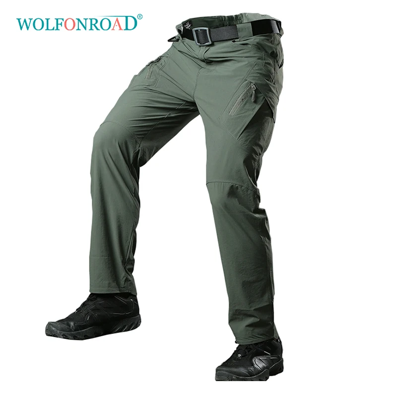 WOLFONROAD IX9 мужские летние тактические брюки походные брюки уличные водонепроницаемые быстросохнущие брюки военные армейские брюки