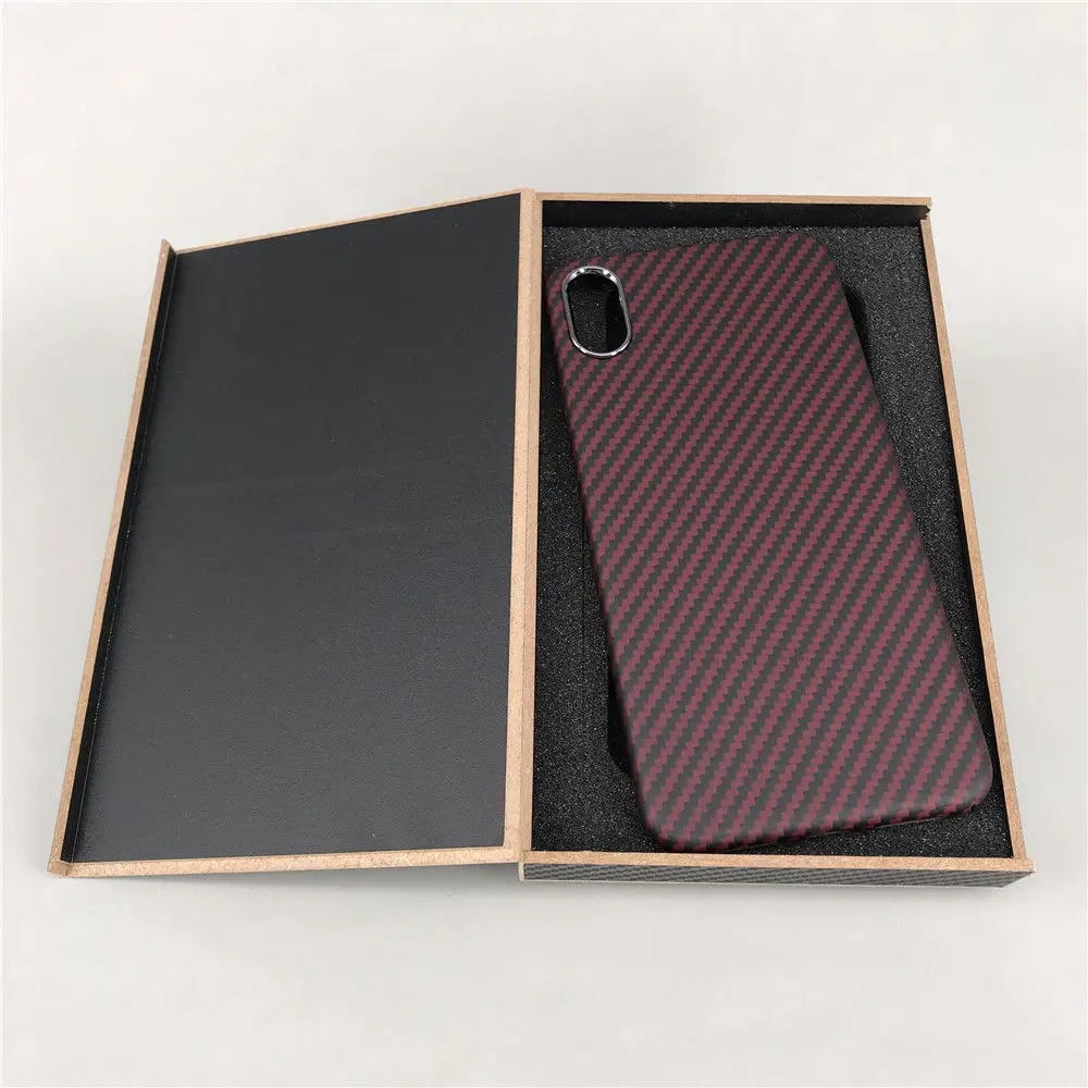 Красный твил углеродного волокна глянцевый/матовый кожух, чехол для мобильного телефона для iPhone XS Max/XR - Цвет: Matte RD 2 iP XS Max