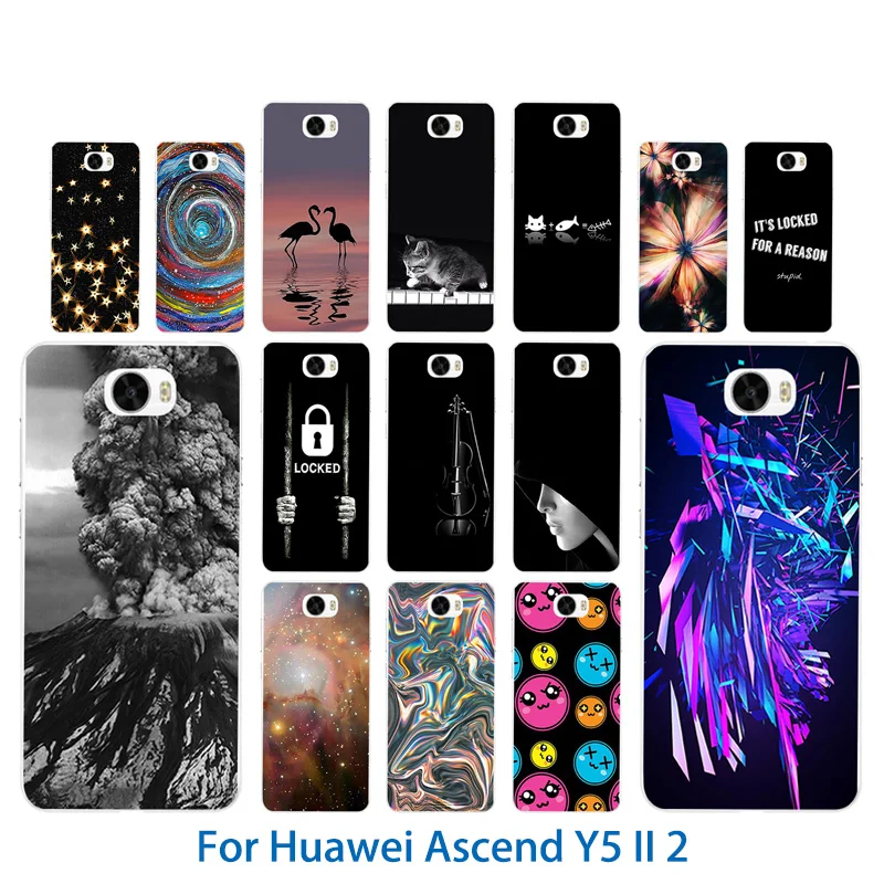 TPU Soft Phone Cases for Huawei Y5 II Y5ii Y52 Cover Volcanic Pattern 5.0&quot Case Silicon Honor 5A LYO-L21 CUN-U29 |