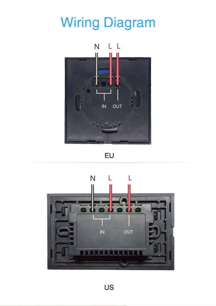 Sonoff T1 сенсорный базовый Wi-Fi настенный сенсорный выключатель с управлением через приложение, беспроводной дистанционный светильник, реле Domotica с Alexa Google Home