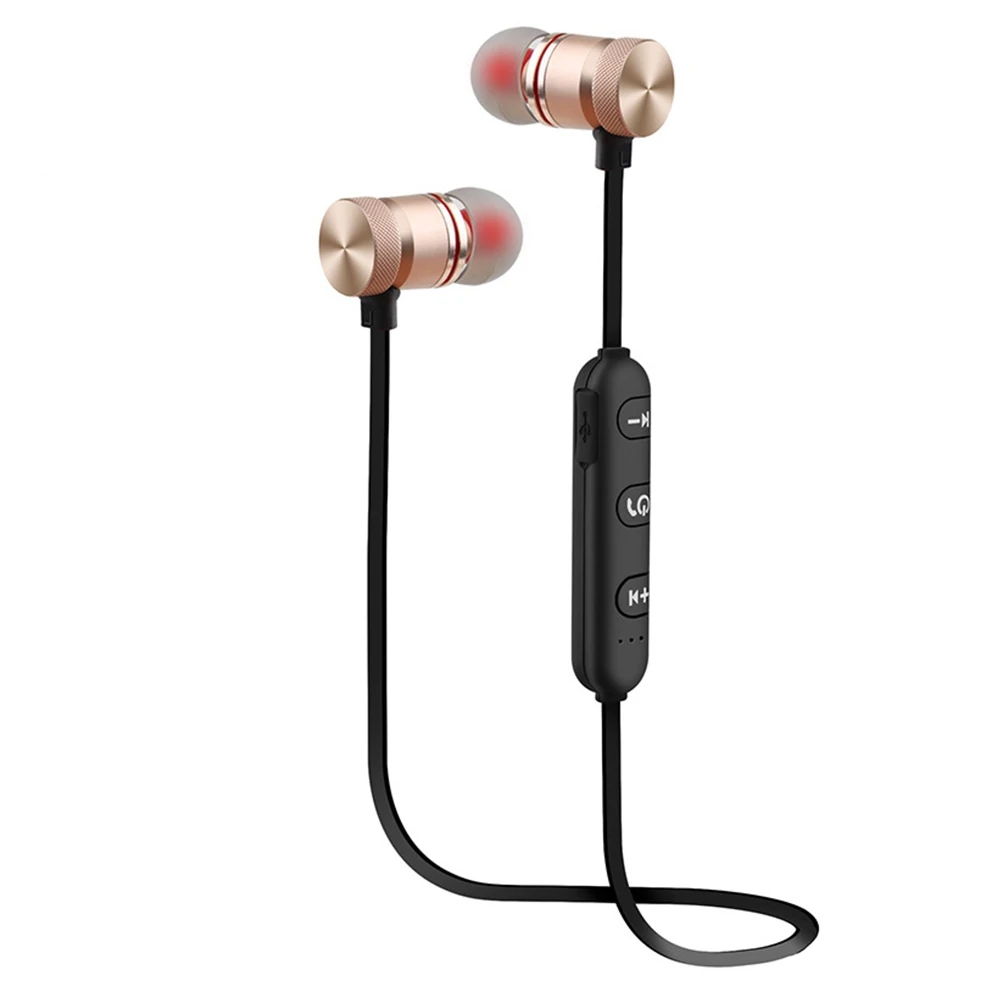 Bluetooth Wireless Headphone Sport Running Stereo Magnet Earbuds With Microphone Earphone Headset For iPhone Samsung