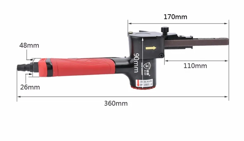 Borntun Air ремень Шлифовальные станки Пневматика пояс Шлифовальные станки 10 мм* 330 мм шлифовальный инструмент Air пневматический шлифовальный Инструменты орбитальной air Полировальные инструменты Инструменты