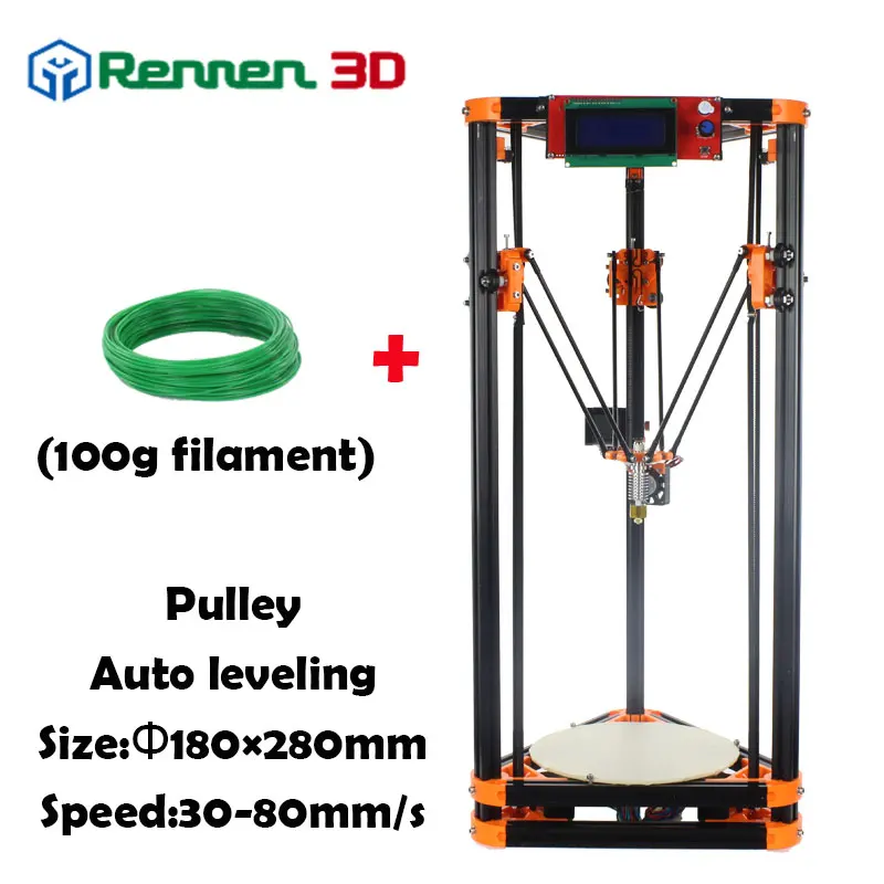  3 D Cheap Delta 3D Printer LX Auto Level  Mini Kossel Rostock Reprap Prusa 3D-Printer Machine Kit Injection parts Pulley 