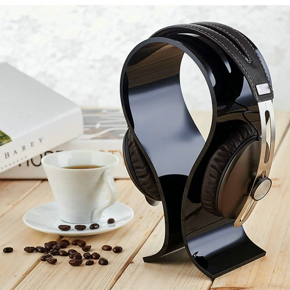 Universal Acrylic Earphone Headset Holder Headphone Desk Display Stand