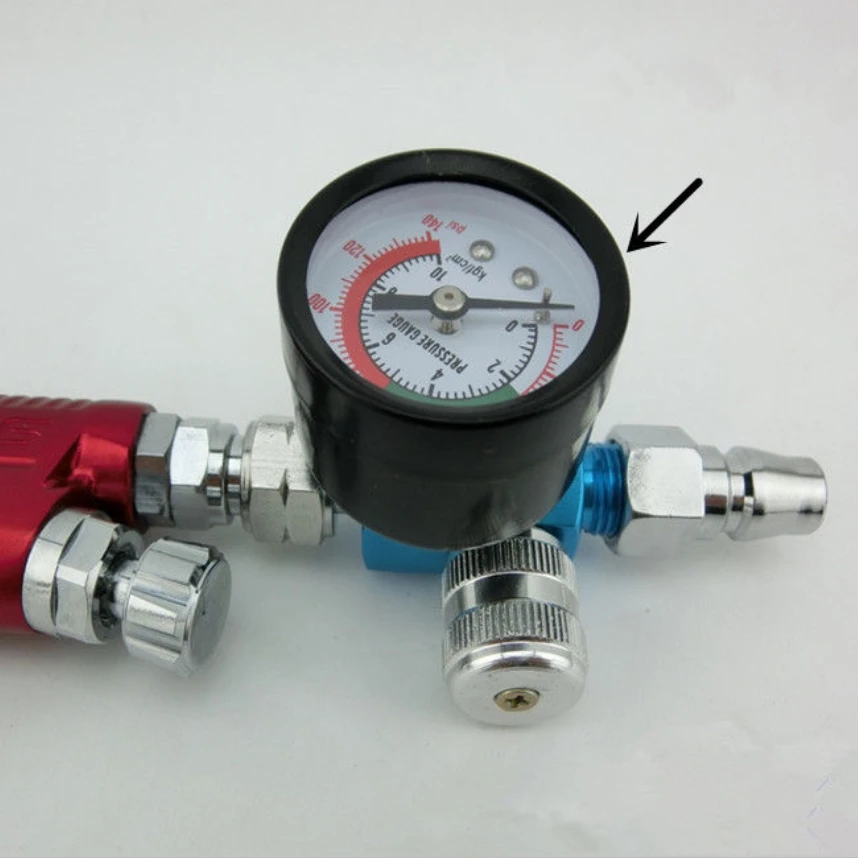 

Scratch Spray Gun Air Regulator Gauge & In-Line Water Stove Filter Tool Spray Gun Regulator and Mini Spray Gun Air Filter