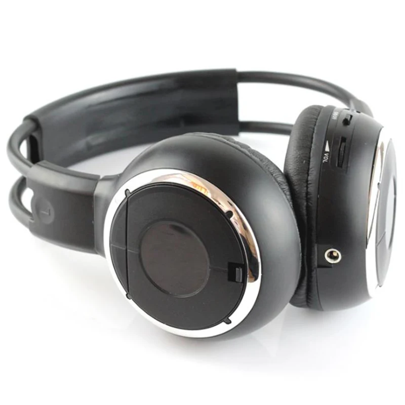 Car audio and video wireless infrared folding dual channel stereo