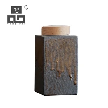 

TANGPIN japanese ceramic tea caddies vintage tea canisters chinese kung fu tea accessories