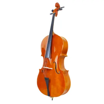

4/4 Wood Cello with Storage Bag Bow Rosin Bridge Natural Professional Cello for Learners Beginners Musical Instrument - US Stock