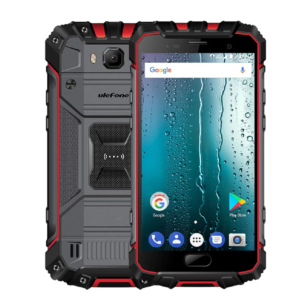 Ulefone Armor 2 тройная защита 6 ГБ/64 ГБ IP68 водонепроницаемый идентификация отпечатков