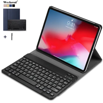 

Capa Funda For iPad Pro 11 Detachable Wireless Bluetooth Keyboard Leather Case Cover For iPad Pro 11'' Back Stand Holder+Pencil