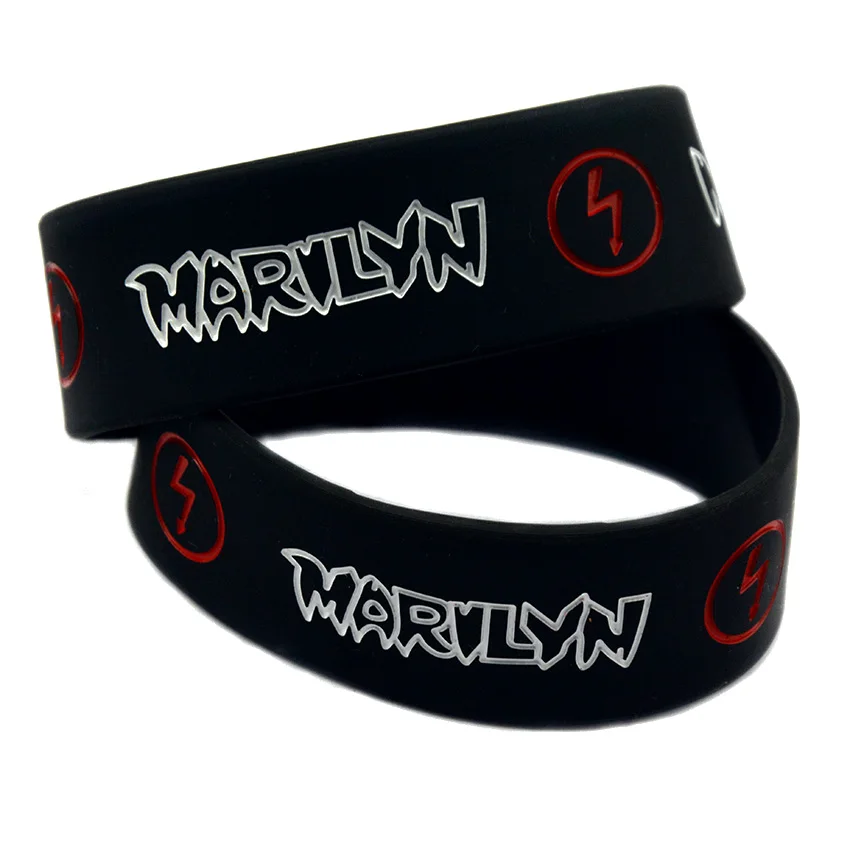 OBH 1 шт. Marilyn Manson дюйм широкий силиконовый резиновый браслет для музыкальных