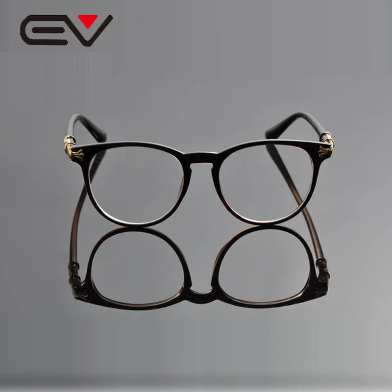 

2015 Round Myopia Optical Frame Brand Design Plain Eye Glasses oculos de grau Ultra-light TR90 High Quality Vintage Frame EV0975