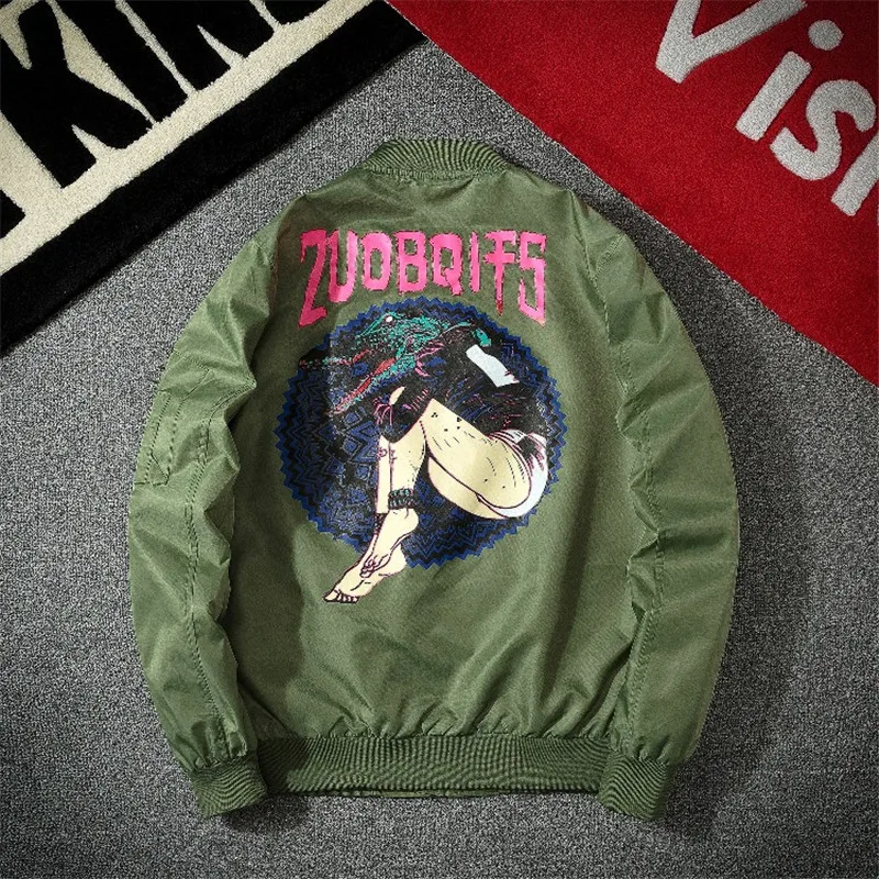 Bomber Jacket Men New Fashion print Baseball Jacket Casual Zipper Jacket Windbreaker Coat Hip Hop Streetwear 2019 Autumn New Bomber Jacket Men New Fashion print Baseball Jacket Casual Zipper Jacket Windbreaker Coat Hip Hop Streetwear 2019 Autumn New