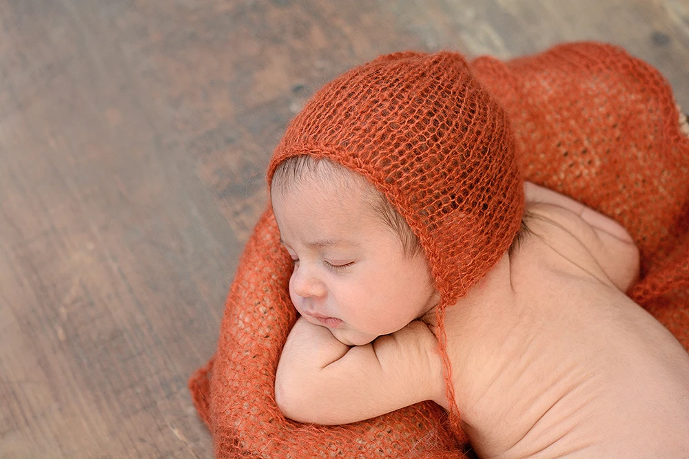 newborn photography props hat,  mohair hat. 6