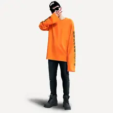 Плюс размер 4 цвета негабаритных футболка женская EXO и Bigbang же пункте супер Длинные рукава мода женщин и мужчин толстовки хеджирования