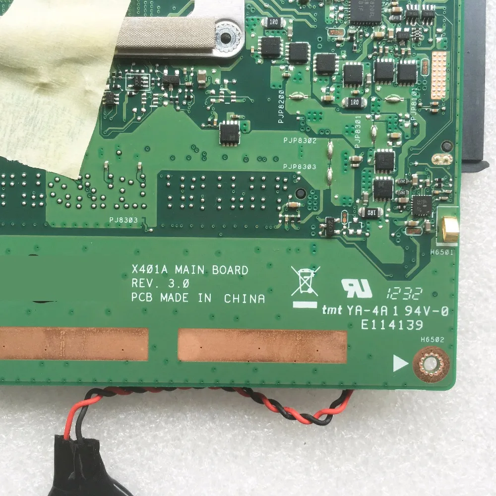 Tanie KEFU X401A płyta główna do Asusa X301A X401A X501A płyty głównej oryginalny nowy płyta główna X401A i3 2350M rev3.0 Test oryginalny