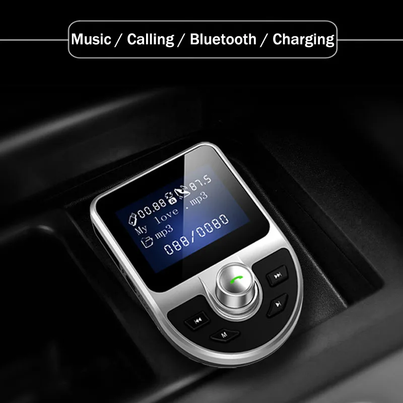JaJaBor комплект беспроводной связи bluetooth для автомобиля Handsfree FM передатчик AUX аудио