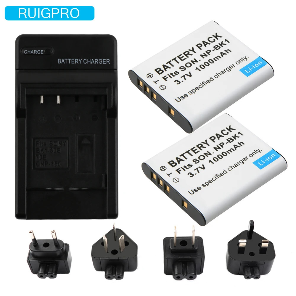 

RP 1000mAh NP-BK1 NP-FK1 NPBK1 NPFK1 NP BK1 NP FK1 Camera Battery Charger For SONY S750 S780 S950 S980 W190 W370 W180 DSC-S950