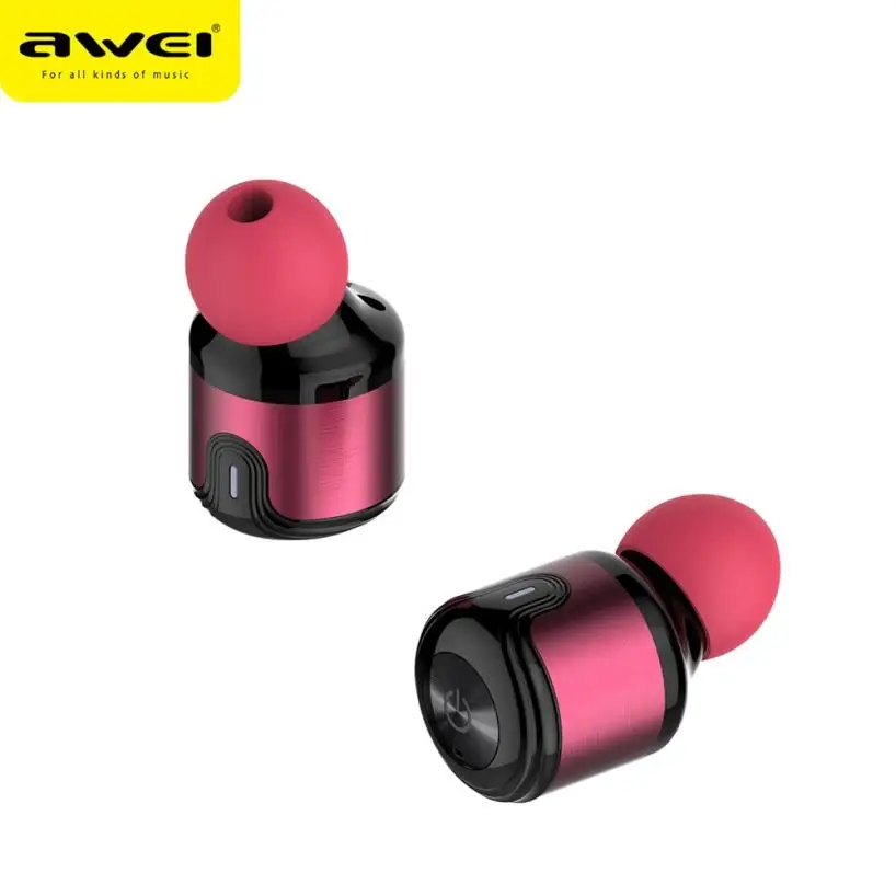 AWEI T8 Близнецы беспроводные наушники Bluetooth с зарядной коробкой Fone де Ouvido для телефона 18May22 Прямая поставка F
