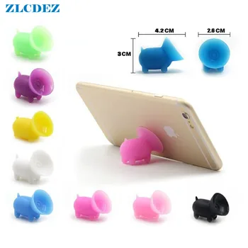 

Cute Piglet Silicone Suction Cup Holder Sucker Stand For Iphone 6/7/8/X Plus For Samsung Galaxy Mobile Phone 100pcs/Lot