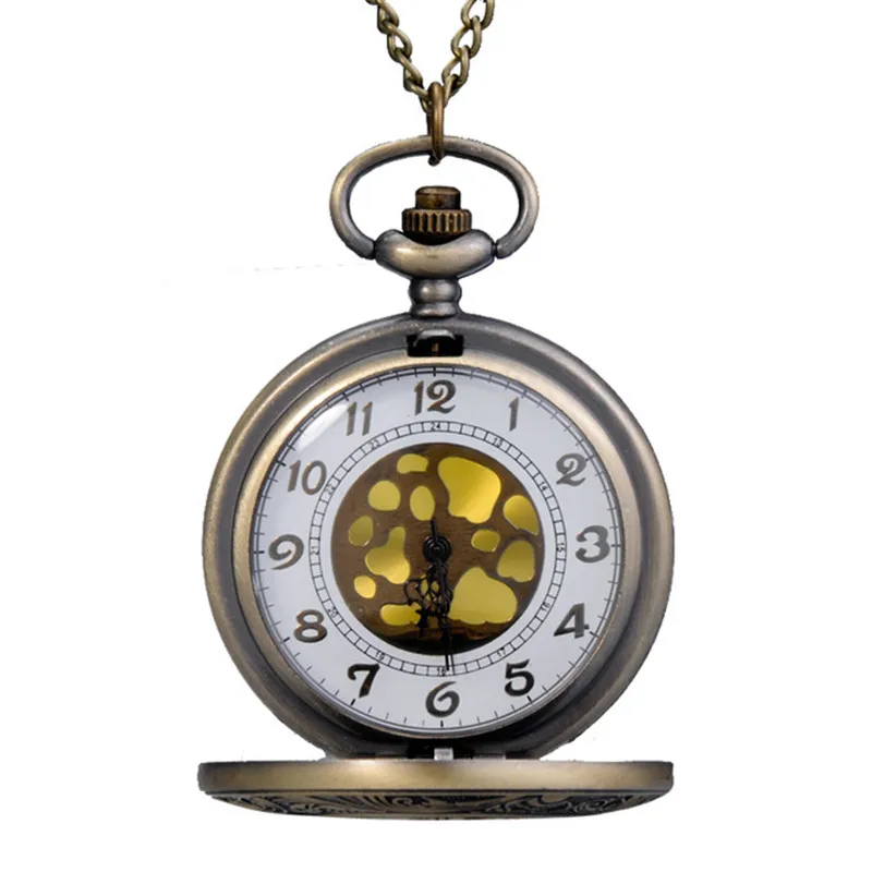 

Wholesale 2016 New Russian Bronze Vintage Big Round Golden Face Roman Fashion Quartz Pocket Watch Fob Watch Wrisr Gift Watches