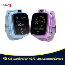 Smart Watch Child Safe Monitor GPS Tracker Kids Android IOS Waterproof Baby SOS Remote Monitor Camera SIM 4G Network Wristwatch