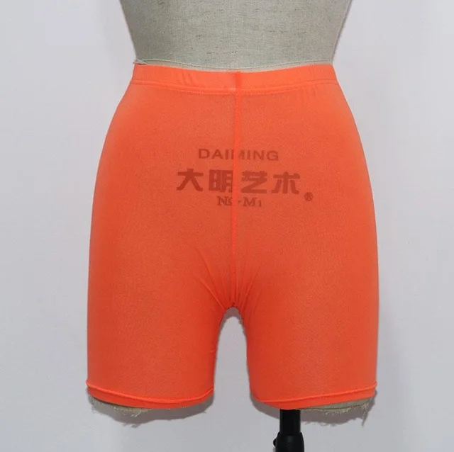 High Waist  See Through Neon Mesh Swim Shorts Cover Up 11