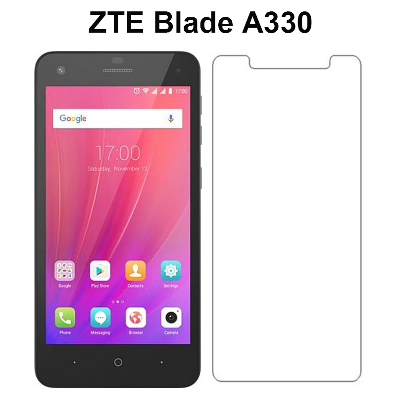 

9H 0.26mm Premium Skin Cover Tempered Glass For ZTE Blade A330 Screen Protector ZTE Blade A330 Film Protective Film+clean kits