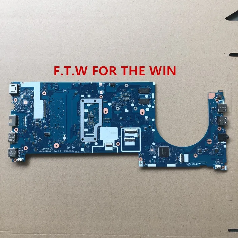 МБ для Lenovo ThinkPad E470 E470C Материнская плата ноутбука CE470 NM-A821 I7-7500U NVIDIA Geforce 920MX 100%