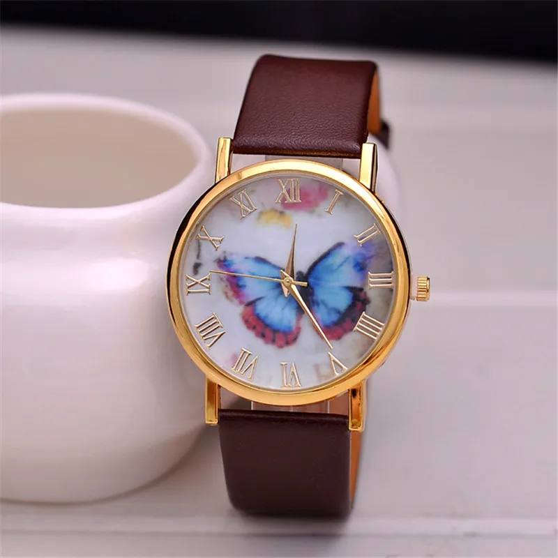 

Hot new color butterfly watch Europe and the United States fashion Geneva leisure watch factory direct sales