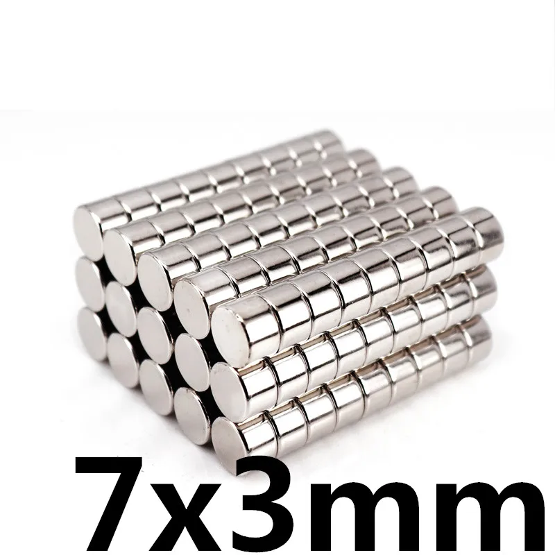 

20Pcs 7x3 Super Strong Powerful Neodymium Magnet 7mm x 3mm Permanent NdFeB N35 Round Magnetic Magnets Disc Search Magnet