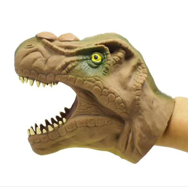Бесплатная доставка 1xNEW Cool TPR vinstyle safety fright Dinosaur bite giggle игрушка для развлечения
