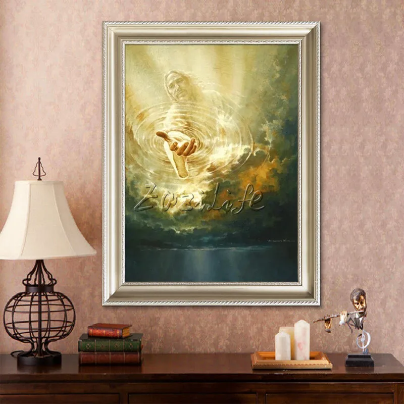 

Jesus Christ Jesus Canvas Posters and Prints Wall Art Pictures for living room Home Decor cuadros decoracion Oil painting 92