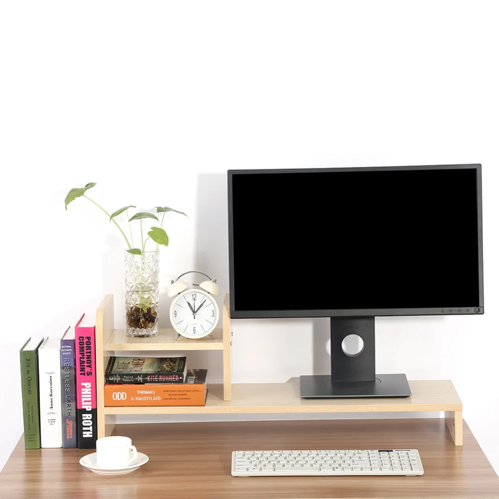 Wide Screen Riser For Computer Monitor Laptop Tv Printer Home Neat