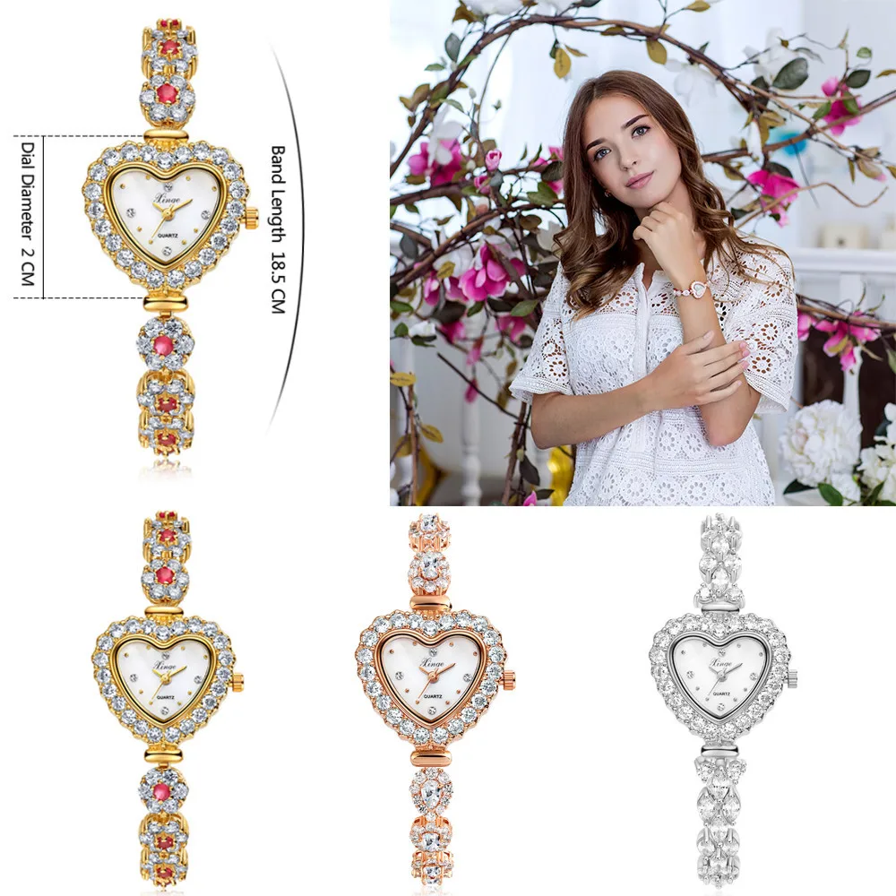 Fashion Brand Women Casual Simple Chain Quartz Wristwatches Analog Dial