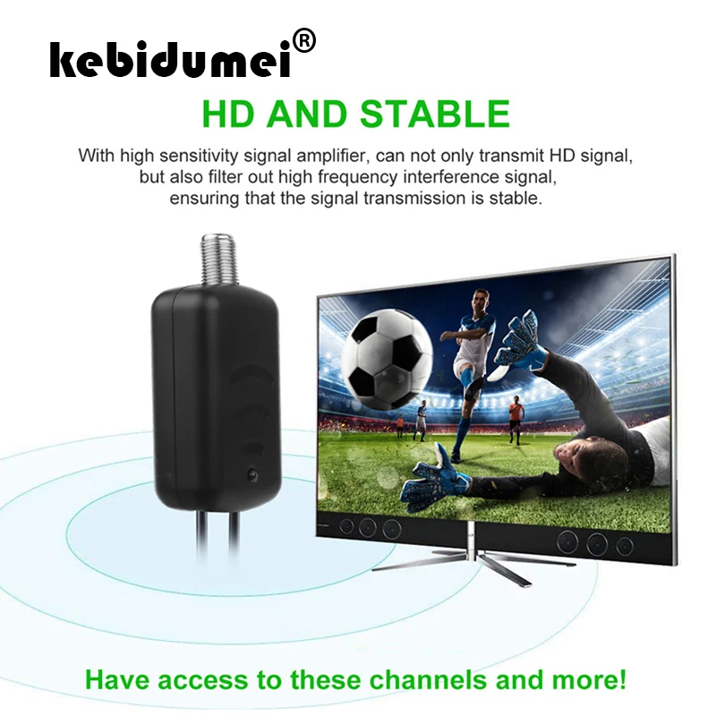 Kebidumei антенный усилитель с USB питанием F Порт ТВ порт 1080P усилитель ТВ-сигнала HD tv Box кабельный усилитель антенны Усилитель