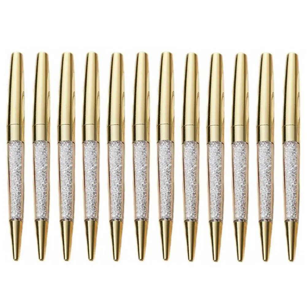 

Shining gold pen ballpoint pen, student supplies, office pen (12 packs) (gold)