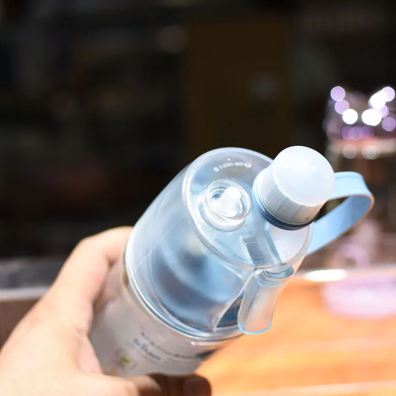 Бутылка для воды тритановый пластиковый с насадкой для Тур спорта на открытом воздухе 600 мл Посуда для напитков BPA бесплатно