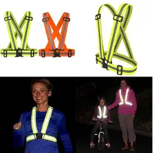 2 шт., ночной светоотражающий жилет, Три ремешка, аварийный жилет, отражающий браслет на запястье, ремень для спорта, бега, велоспорта, универсальный