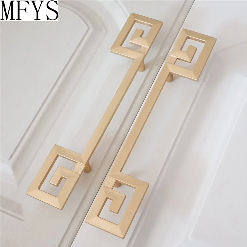 5 1pc Cabinet Handles Brass Pulls Drawer Knobs Pull Handle