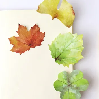 

1PC Creative Maple Leaf memopads Note Leaves Diary Memo Planner Scrapbooking Stickers Stationery School Supplies