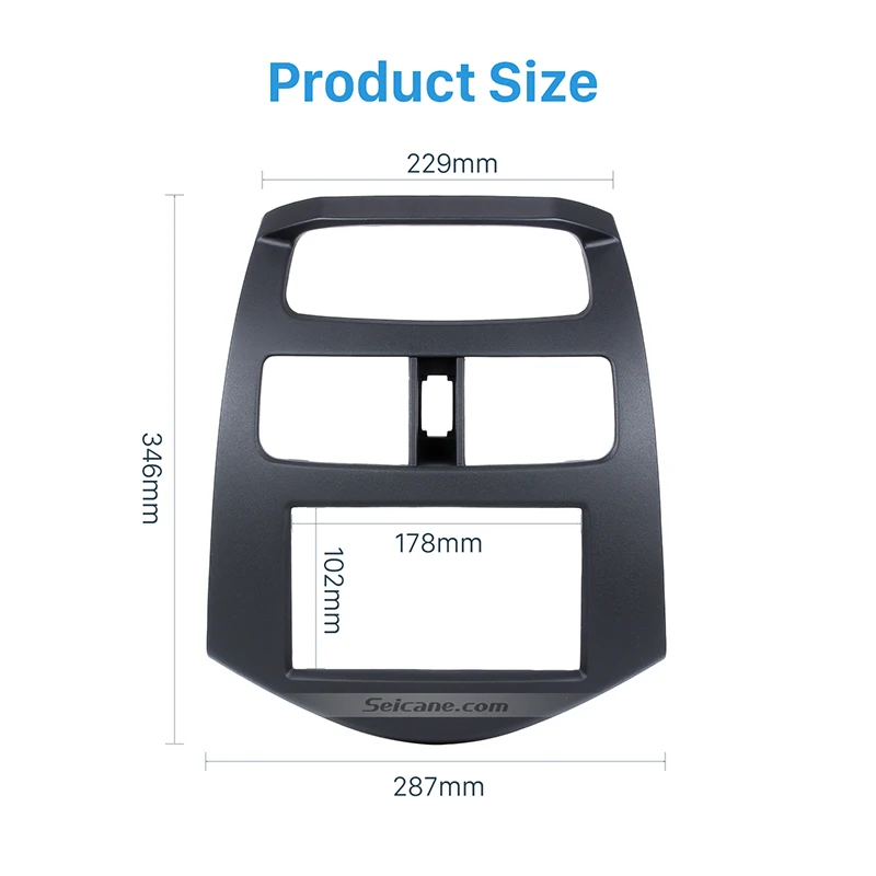 

Seicane Car Stereo Double 2 DIN Panel Frame Install Dash Trim Kit for Daewoo Martiz Chevrolet Spark Beat No Gap Autoradio Fascia